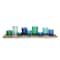 Hello Honey® Glass Votive Candle Holders & Wood Tray Set